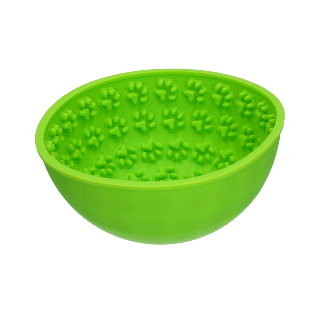 Eat Slow Live Longer Lick Mat Wobble Bowl Groen 2025 Eat Slow Live Longer Lick Mat Wobble Bowl Groen - Afbeelding 3