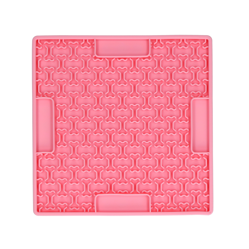 Eat Slow Live Longer Lick Mat Bones Roze 2025 Eat Slow Live Longer Lick Mat Bones Roze - Afbeelding 2
