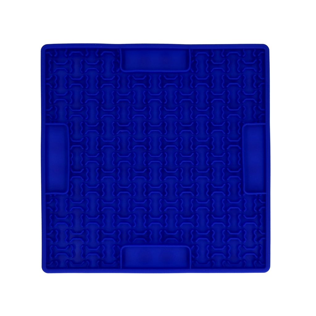Eat Slow Live Longer Lick Mat Bones Blauw 2025 Eat Slow Live Longer Lick Mat Bones Blauw - Afbeelding 2