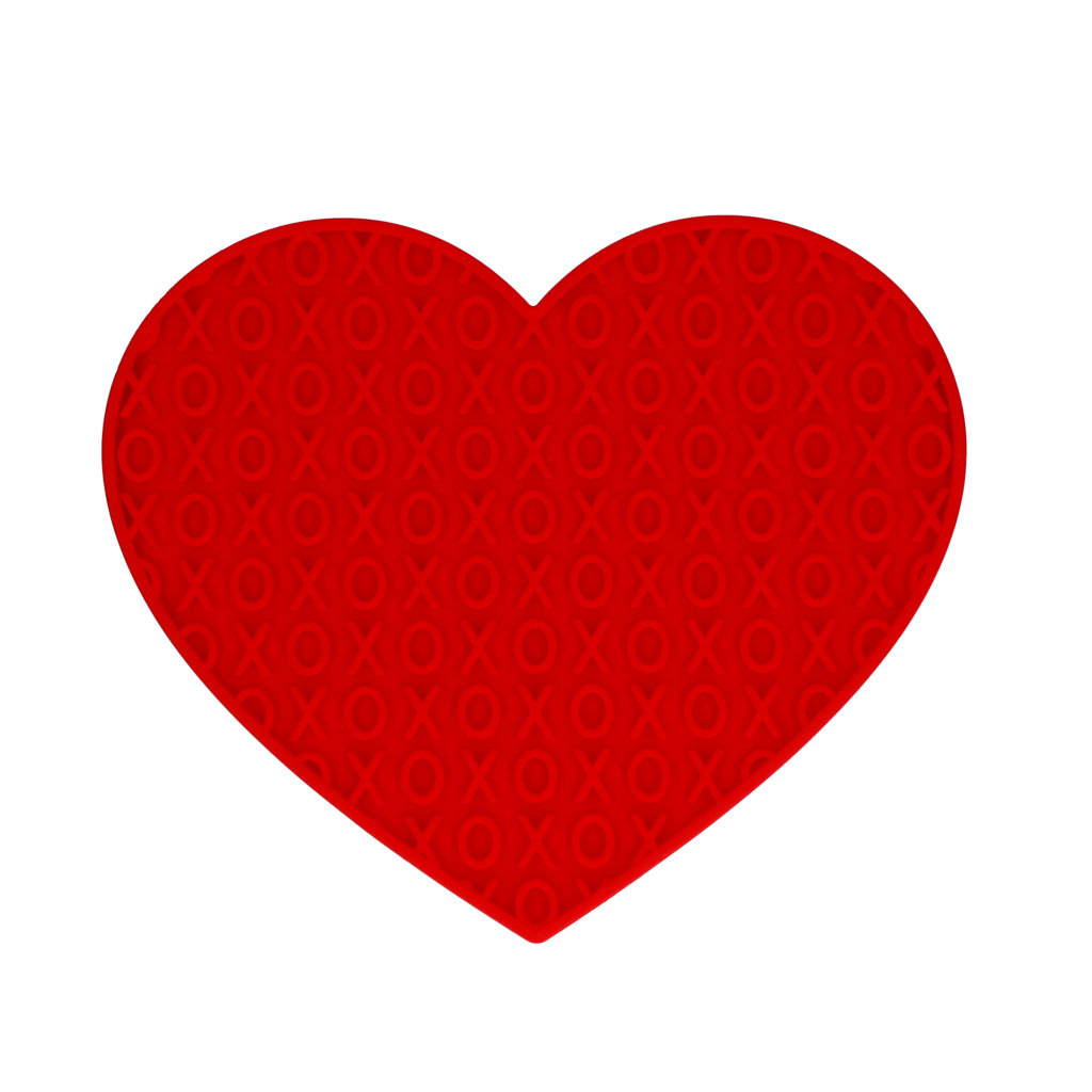 Eat Slow Live Longer Lick Mat Lovely Heart Rood 2025 Eat Slow Live Longer Lick Mat Lovely Heart Rood - Afbeelding 2
