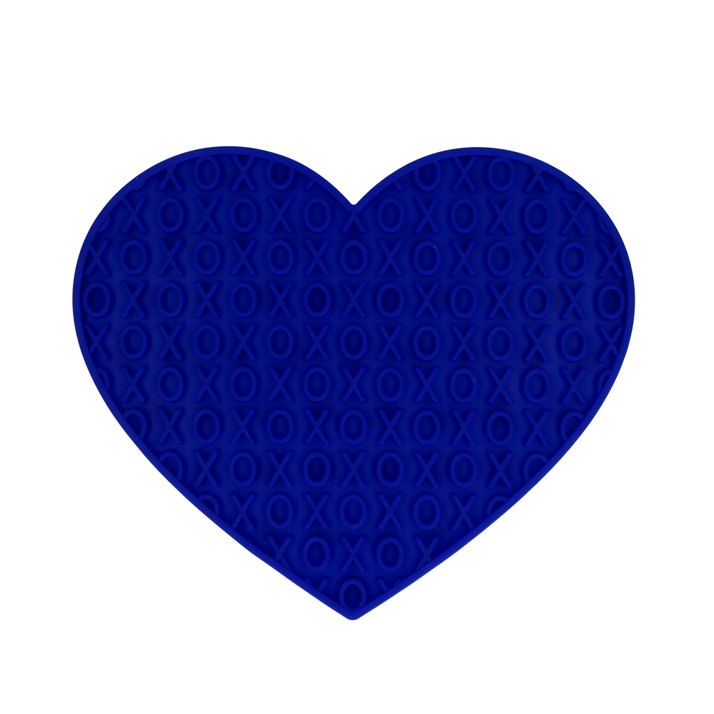 Eat Slow Live Longer Lick Mat Lovely Heart Blauw 2025 Eat Slow Live Longer Lick Mat Lovely Heart Blauw - Afbeelding 2