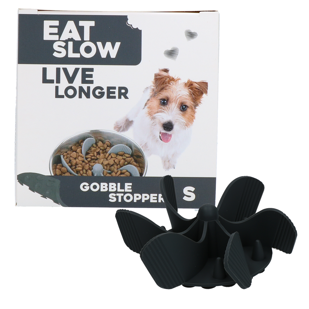 Eat Slow Live Longer Gobble Stopper Grijs S 2025 Eat Slow Live Longer Gobble Stopper Grijs S