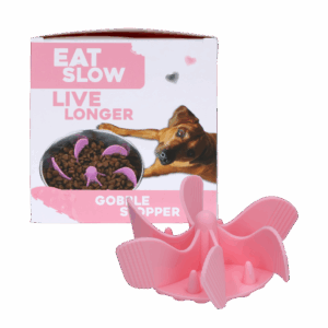 Eat Slow Live Longer Gobble Stopper Roze M