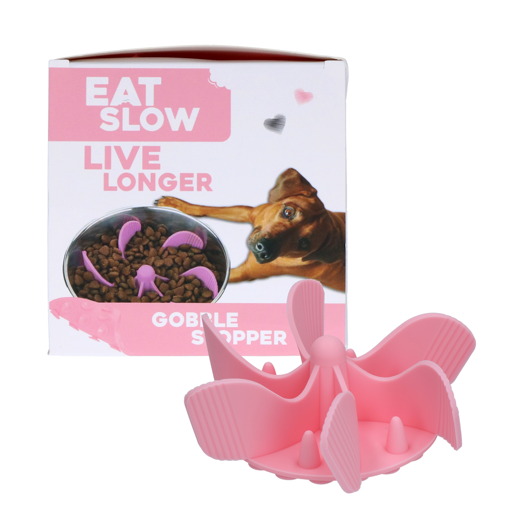 Eat Slow Live Longer Gobble Stopper Roze M 2025 Eat Slow Live Longer Gobble Stopper Roze M