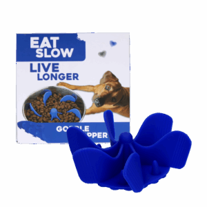 Eat Slow Live Longer Gobble Stopper Blauw M