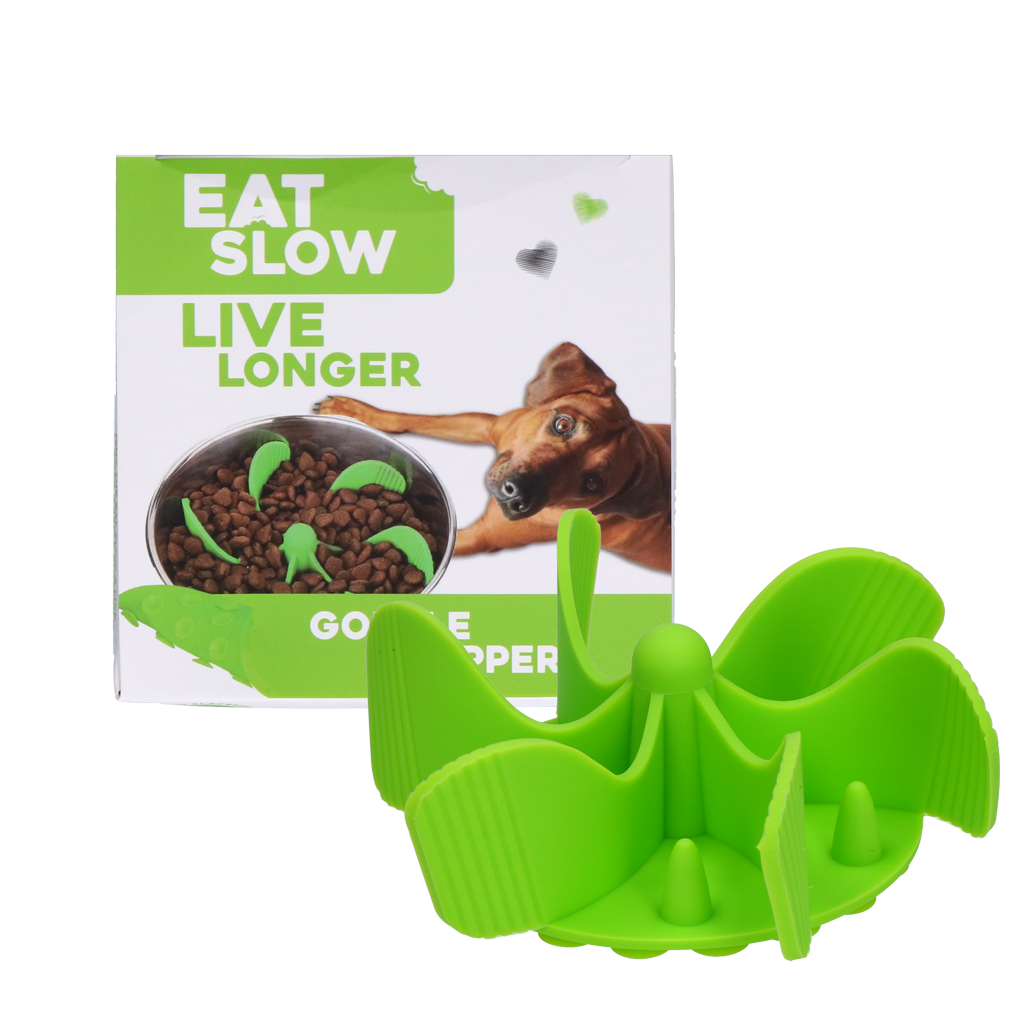 Eat Slow Live Longer Gobble Stopper Groen M 2025 Eat Slow Live Longer Gobble Stopper Groen M