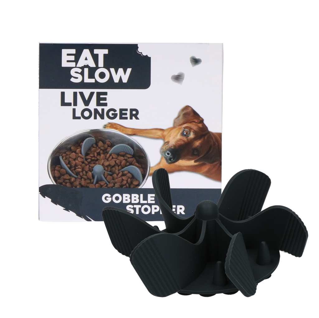 Eat Slow Live Longer Gobble Stopper Grijs M 2025 Eat Slow Live Longer Gobble Stopper Grijs M