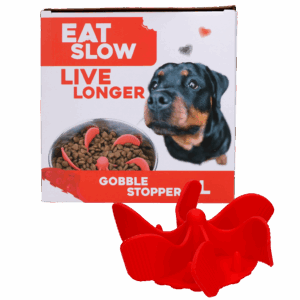 Eat Slow Live Longer Gobble Stopper Rood L