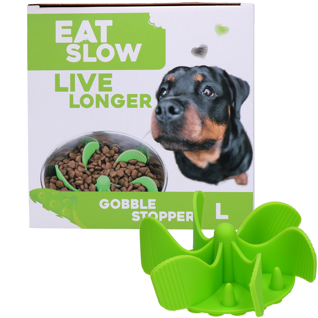Eat Slow Live Longer Gobble Stopper Groen L 2025 Eat Slow Live Longer Gobble Stopper Groen L
