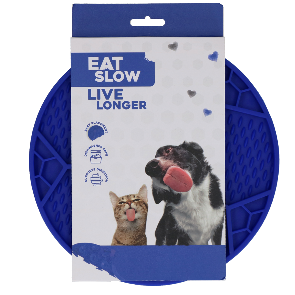 Eat Slow Live Longer Lick Mat Soccer Ball Blauw 2025 Eat Slow Live Longer Lick Mat Soccer Ball Blauw