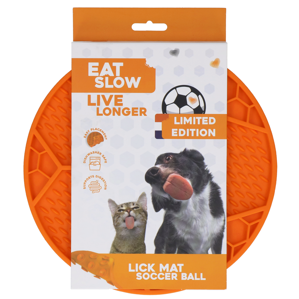 Eat Slow Live Longer Lick Mat Soccer Ball Oranje (Limited Edition WK) 2025 Eat Slow Live Longer Lick Mat Soccer Ball Oranje (Limited Edition WK)