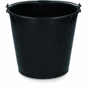 Emmer 7 l met beugel Zwart