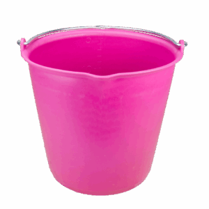 Emmer 15 l met schenktuit Roze