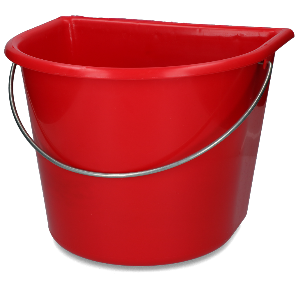 Emmer met vlakke kant 15 l Rood 2025 Emmer met vlakke kant 15 l Rood