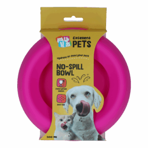 Excellent Pets No-Spill Bowl 300ml Roze S