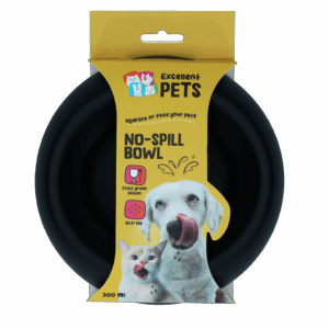 Excellent Pets No-Spill Bowl 300ml Antraciet S