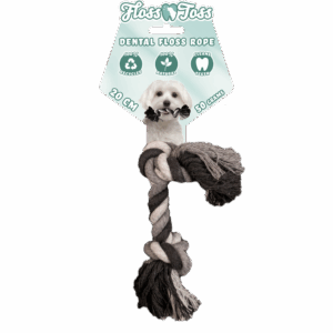 Floss Toss Dental Rope 2 Knot - 20 cm