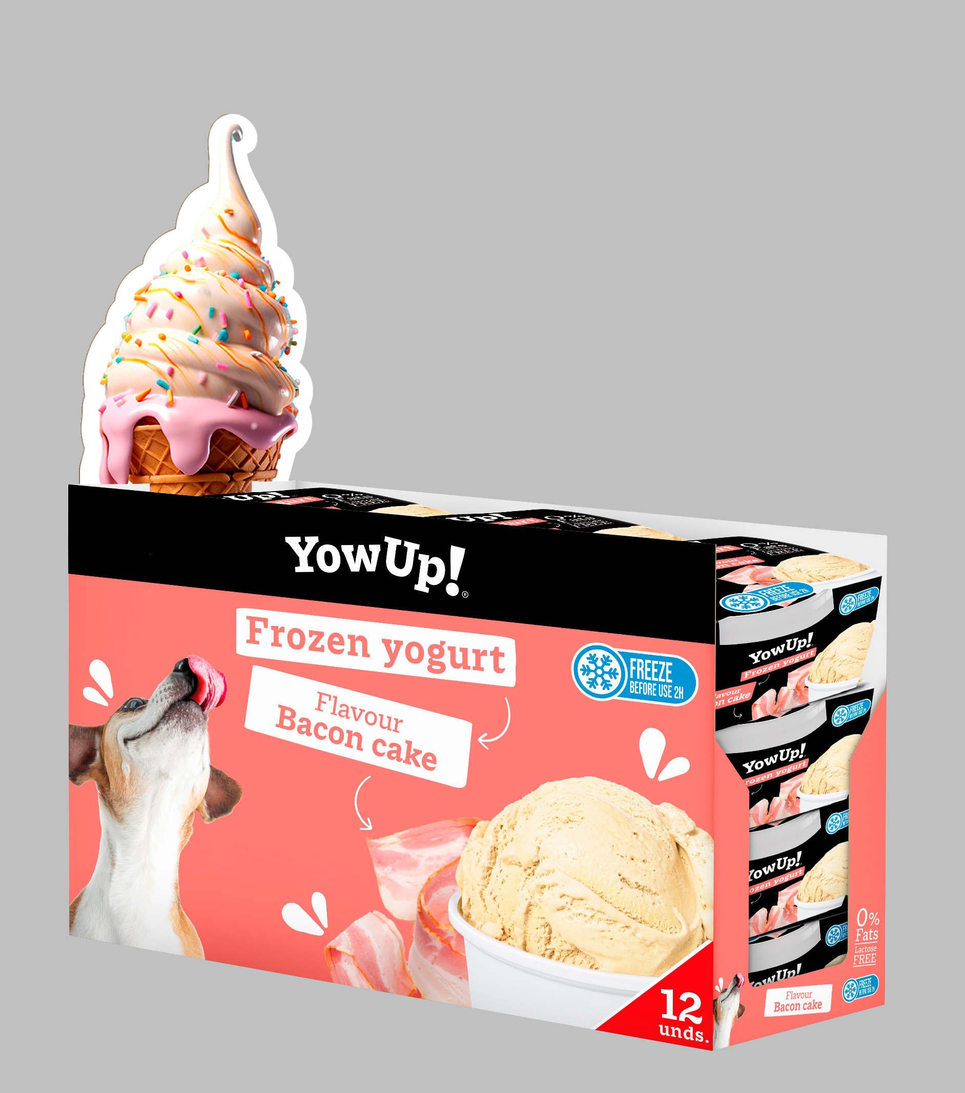 YowUp! Frozen Yoghurt Bacon Cake 2025 YowUp! Frozen Yoghurt Bacon Cake - Afbeelding 2