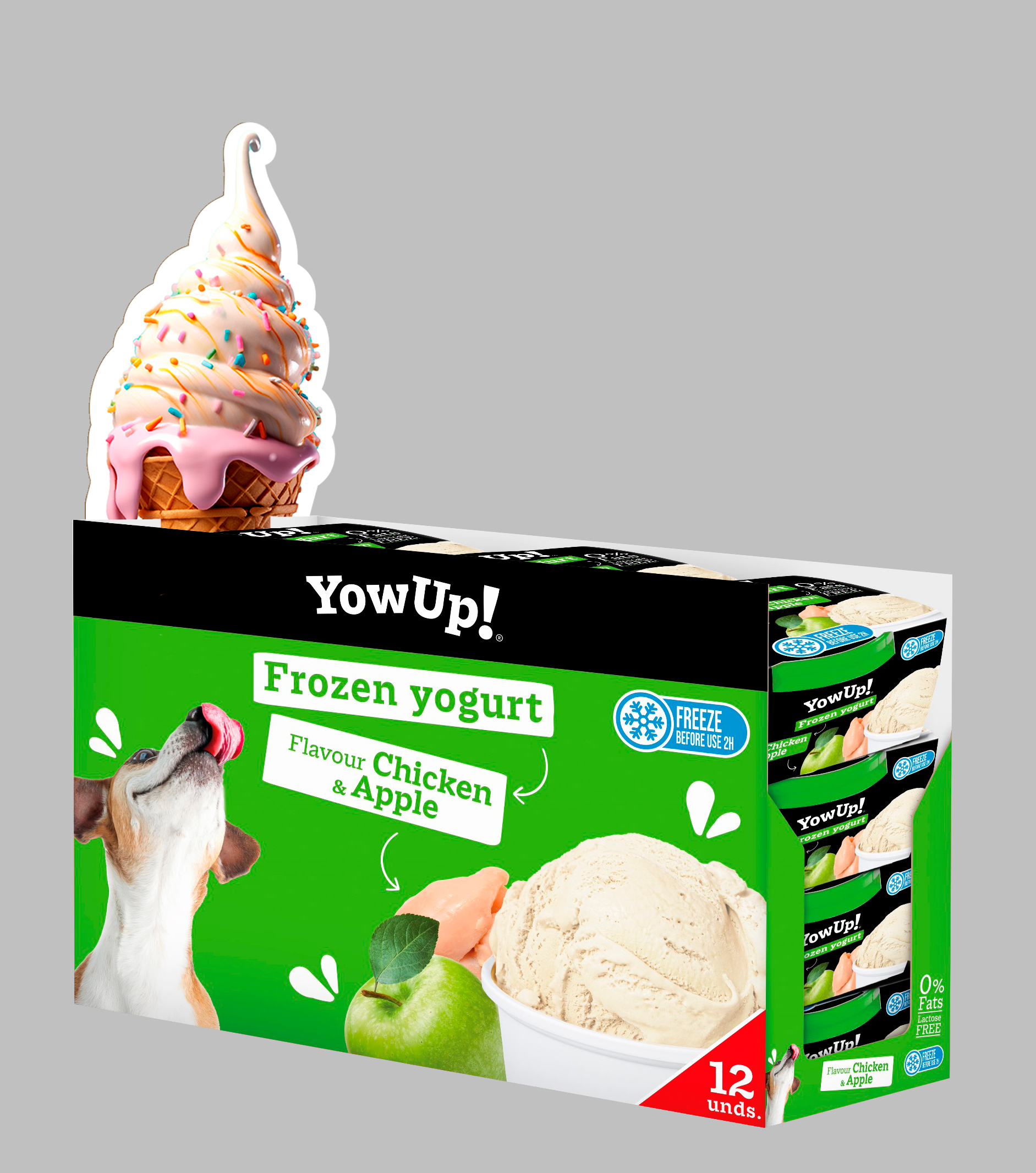 YowUp! Frozen Yoghurt Chicken & Apple 2025 YowUp! Frozen Yoghurt Chicken & Apple - Afbeelding 2