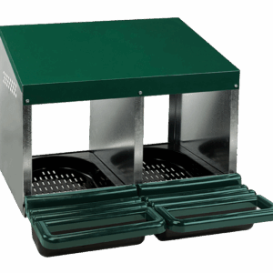 Gaun Pluimvee Legnest Plastic Vloer 2 Vakken (Max. 10 kippen)