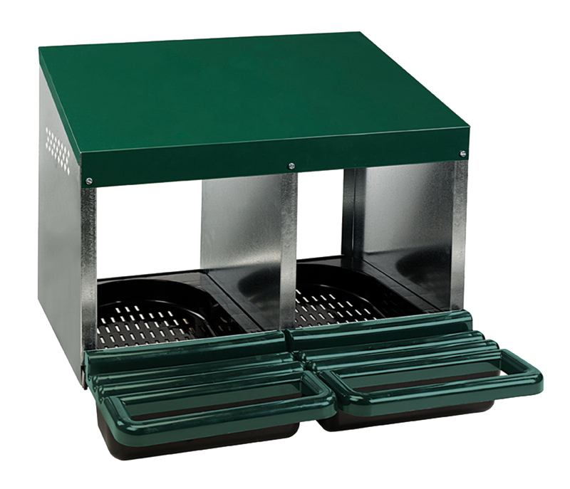 Gaun Pluimvee Legnest Plastic Vloer 2 Vakken (Max. 10 kippen) 2025 Gaun Pluimvee Legnest Plastic Vloer 2 Vakken (Max. 10 kippen)