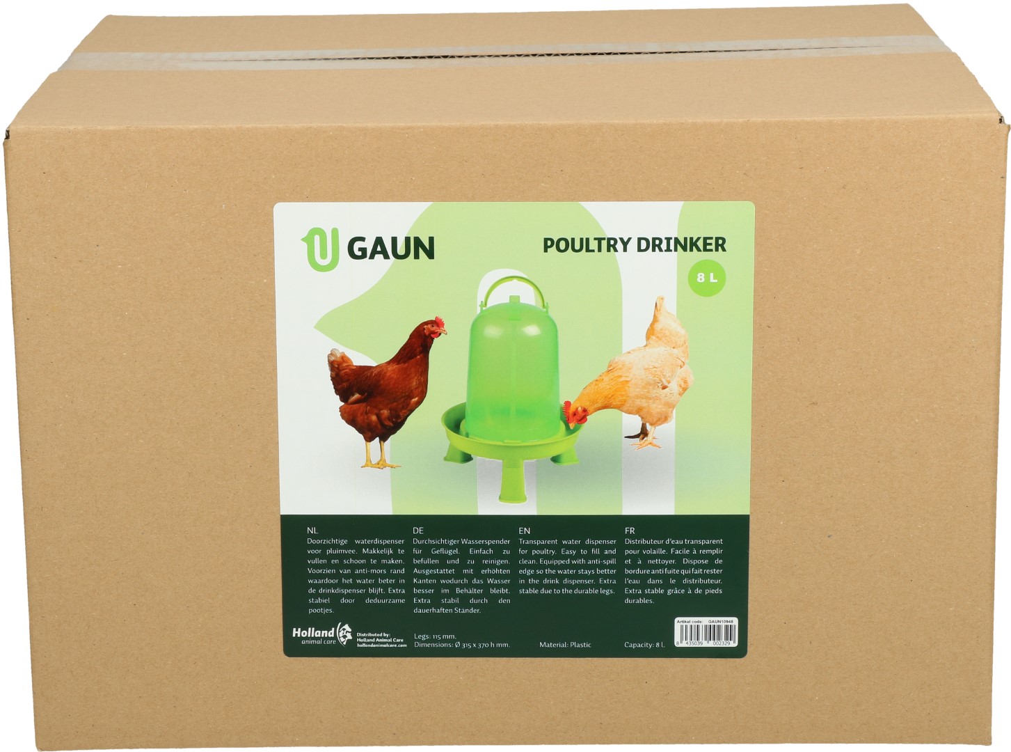 Gaun Pluimvee Drinktoren op Pootjes Limoengroen 8 l 2025 Gaun Pluimvee Drinktoren op Pootjes Limoengroen 8 l - Afbeelding 4