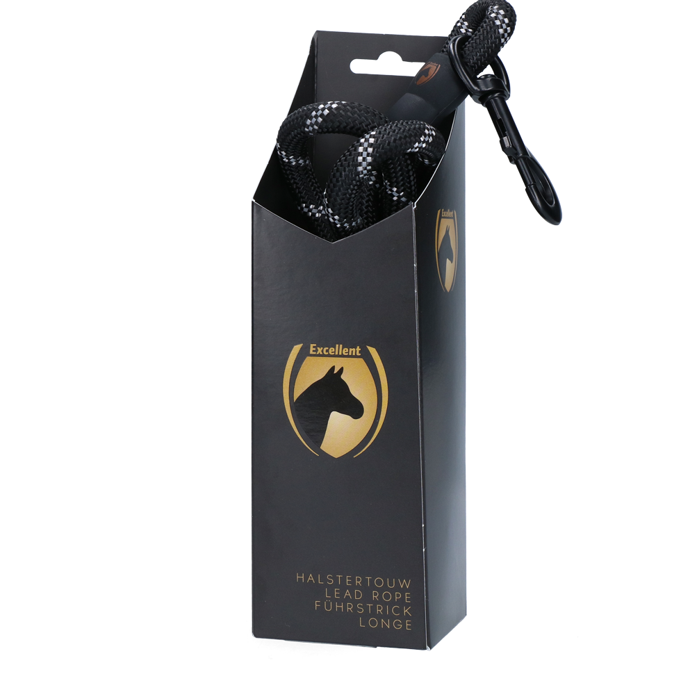 Halstertouw Exclusive Reflective Zwart 2025 Halstertouw Exclusive Reflective Zwart
