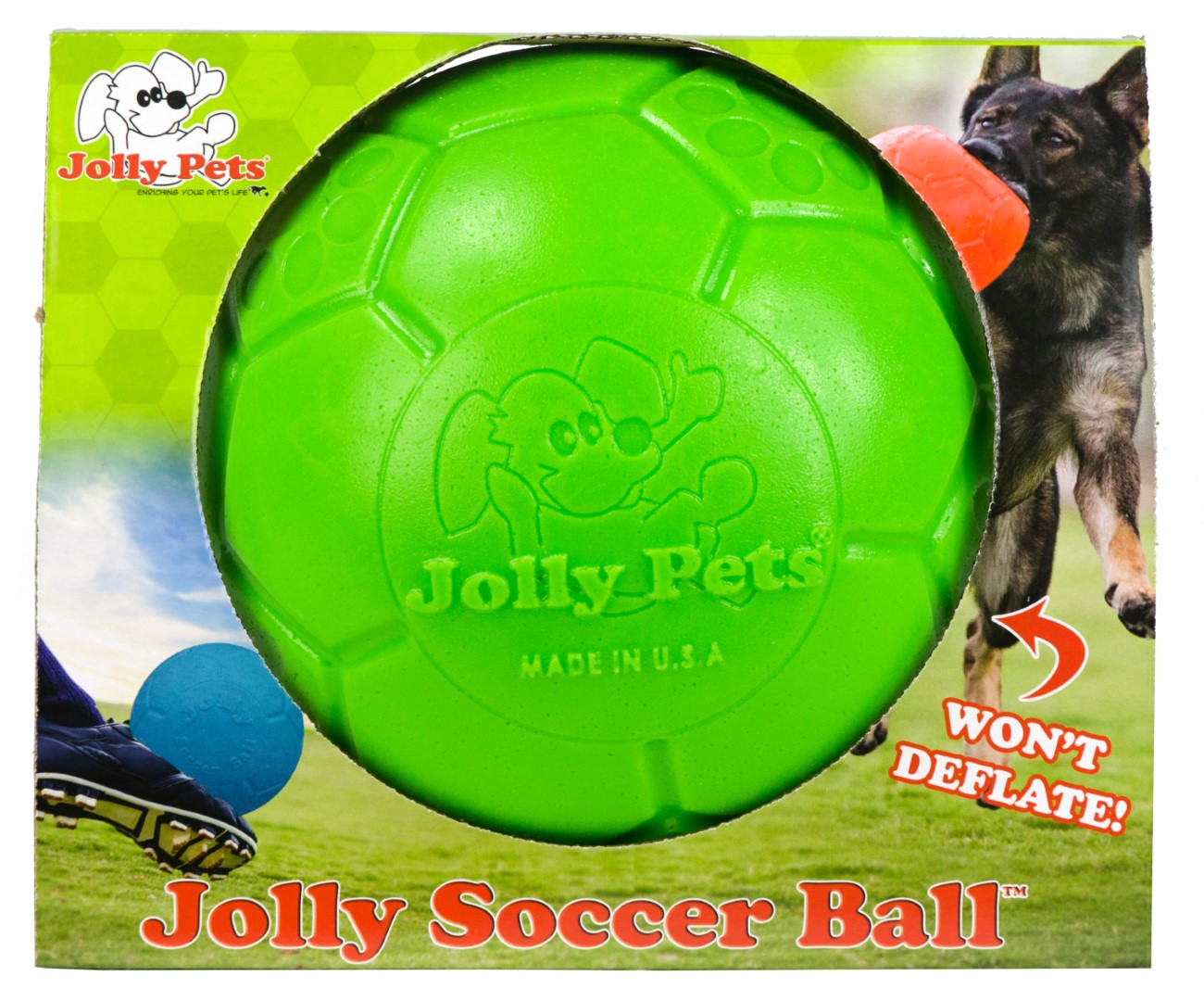 Jolly Soccer Ball Groen S (15 cm) 2025 Jolly Soccer Ball Groen S (15 cm) - Afbeelding 2