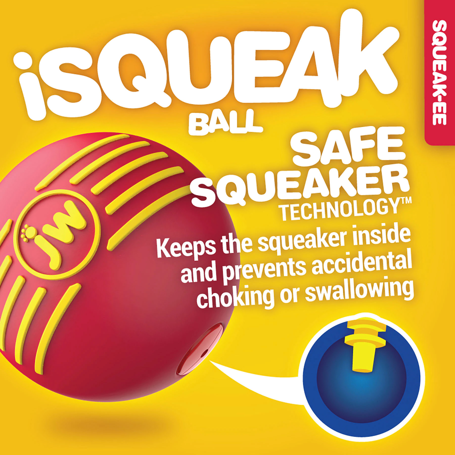 JW iSqueak Ball S - 5 cm 2025 JW iSqueak Ball S - 5 cm - Afbeelding 2