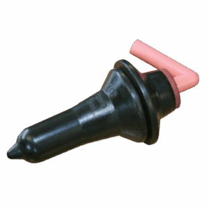 Kalveremmer speen 100 mm Zwarte speen