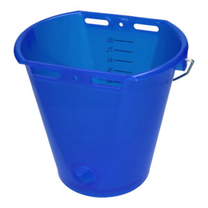 Kalveremmer wit transparant 2-zijdig plat Transparant blauw