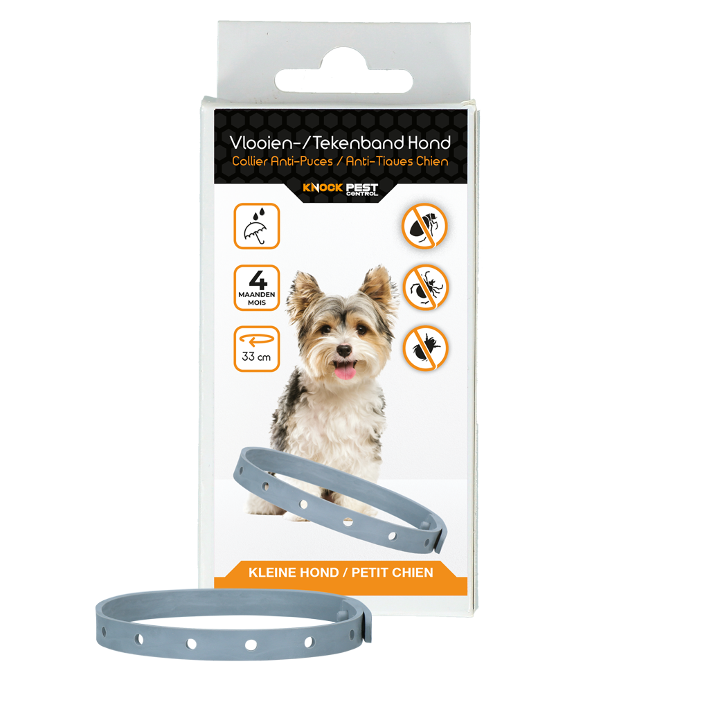 Knock Pest Vlooien/Tekenband Hond 33 cm NL/FR 2025 Knock Pest Vlooien/Tekenband Hond 33 cm NL/FR