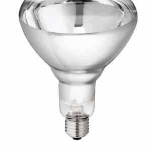 Hard Glas Lamp 250 W - Wit