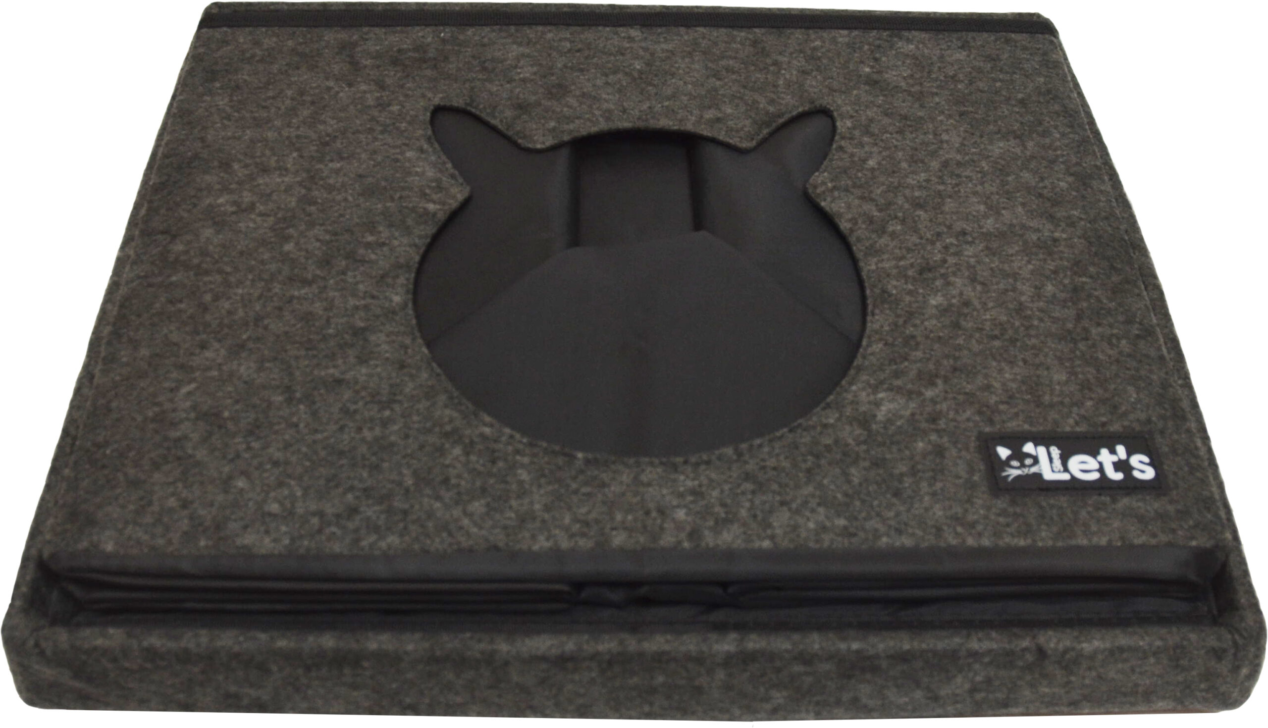 Let's sleep Pet Cube Licht/Donker Grijs 2025 Let's sleep Pet Cube Licht/Donker Grijs - Afbeelding 2