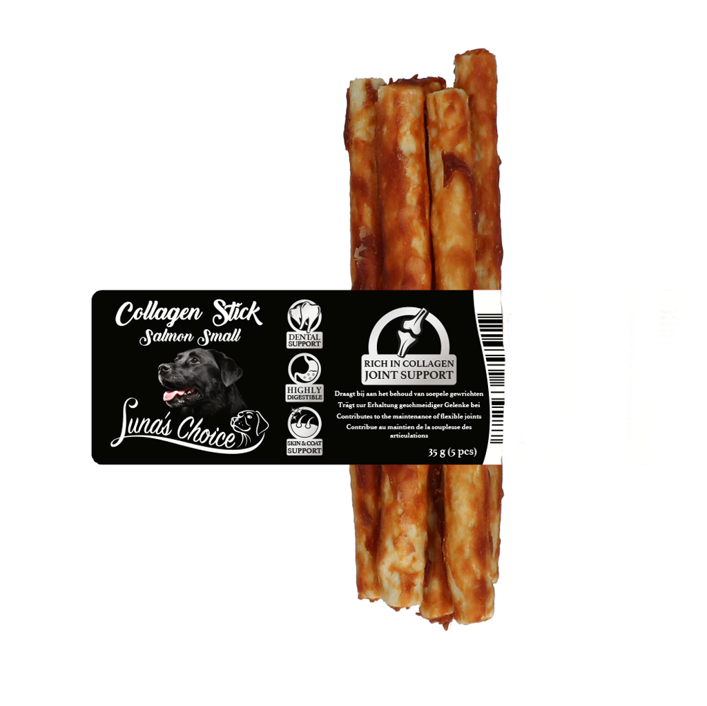Luna's Choice Collagen Chews Stick Zalm S 2025 Luna's Choice Collagen Chews Stick Zalm S