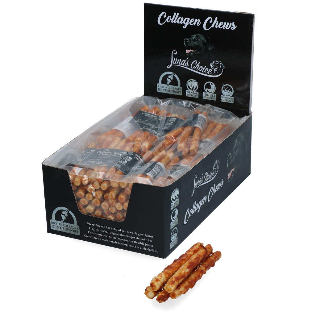 Luna's Choice Collagen Chews Stick Zalm S 2025 Luna's Choice Collagen Chews Stick Zalm S - Afbeelding 3