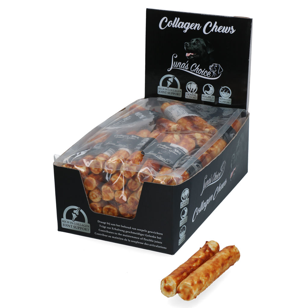 Luna's Choice Collagen Chews Stick Zalm M 2025 Luna's Choice Collagen Chews Stick Zalm M - Afbeelding 3