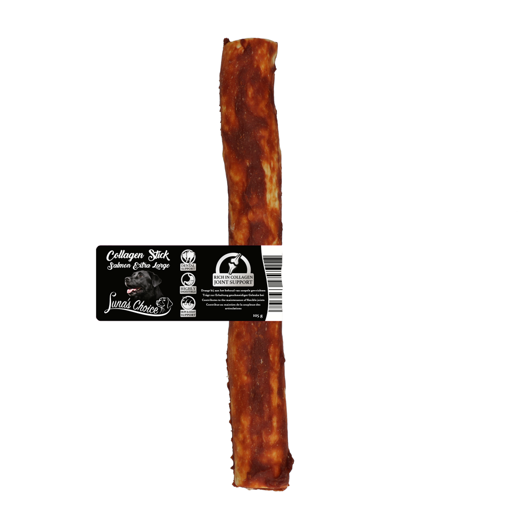 Luna's Choice Collagen Chews Stick Zalm XL 2025 Luna's Choice Collagen Chews Stick Zalm XL