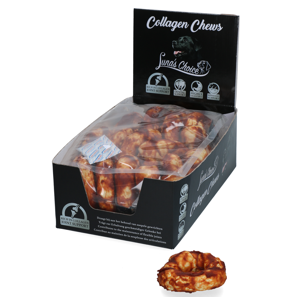 Luna's Choice Collagen Chews Donut Zalm 2025 Luna's Choice Collagen Chews Donut Zalm - Afbeelding 3