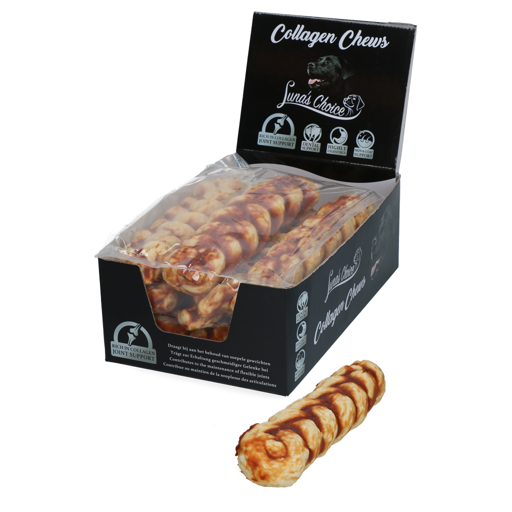 Luna's Choice Collagen Chews Braid Zalm L 2025 Luna's Choice Collagen Chews Braid Zalm L - Afbeelding 3