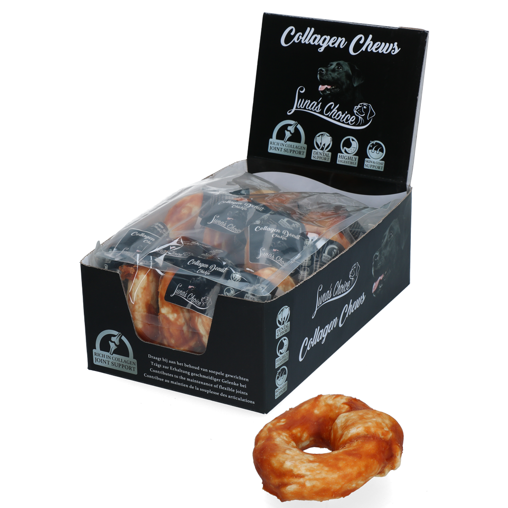 Luna's Choice Collagen Chews Donut Kip 2025 Luna's Choice Collagen Chews Donut Kip - Afbeelding 3