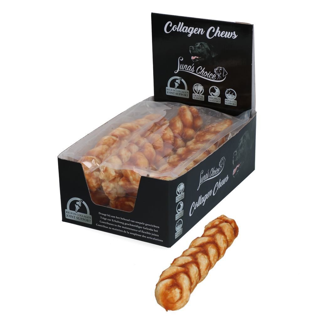 Luna's Choice Collagen Chews Braid Kip L 2025 Luna's Choice Collagen Chews Braid Kip L - Afbeelding 3