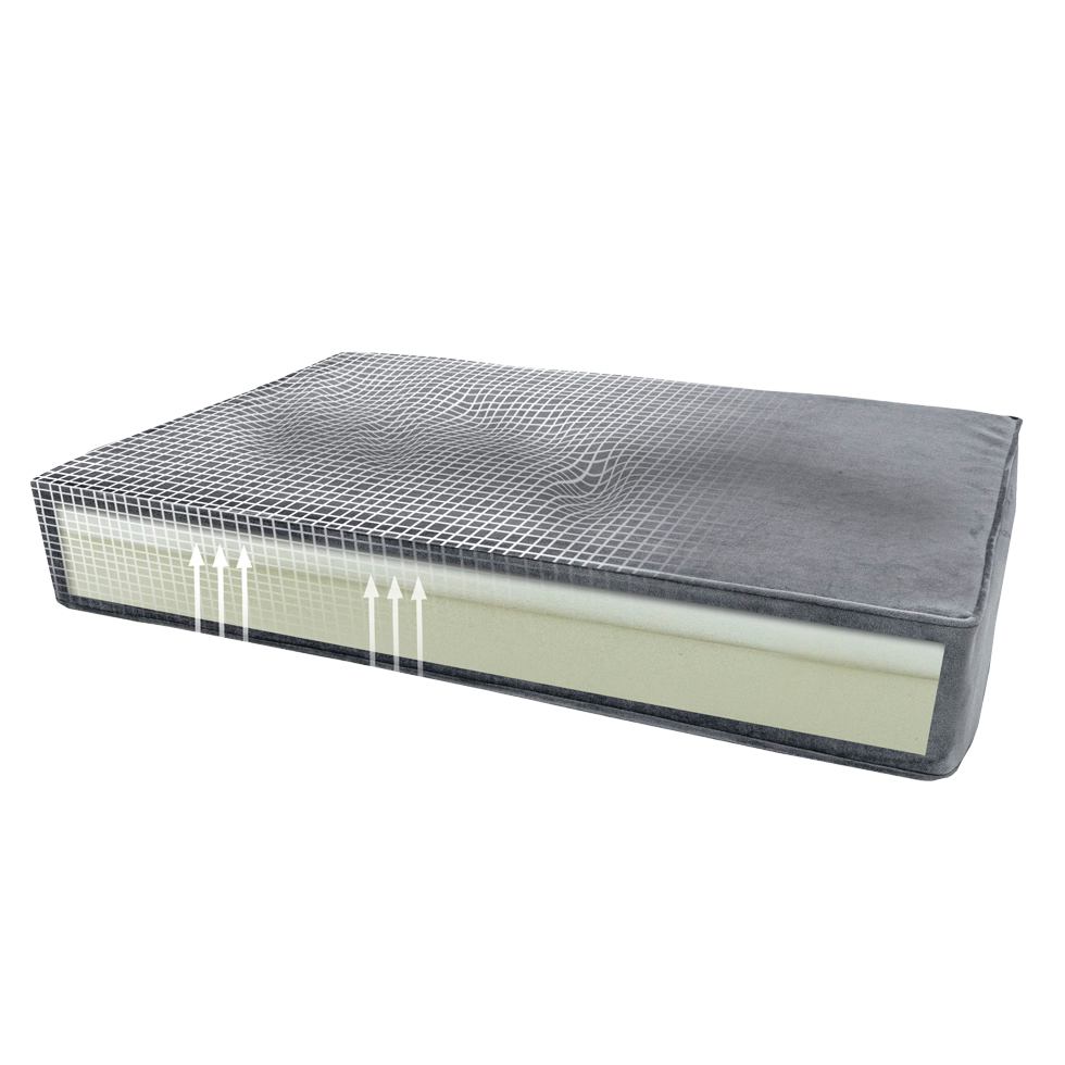 Madison Orthopedisch Kussen Velvet Oranje S 2025 Madison Orthopedisch Kussen Velvet Oranje S - Afbeelding 6