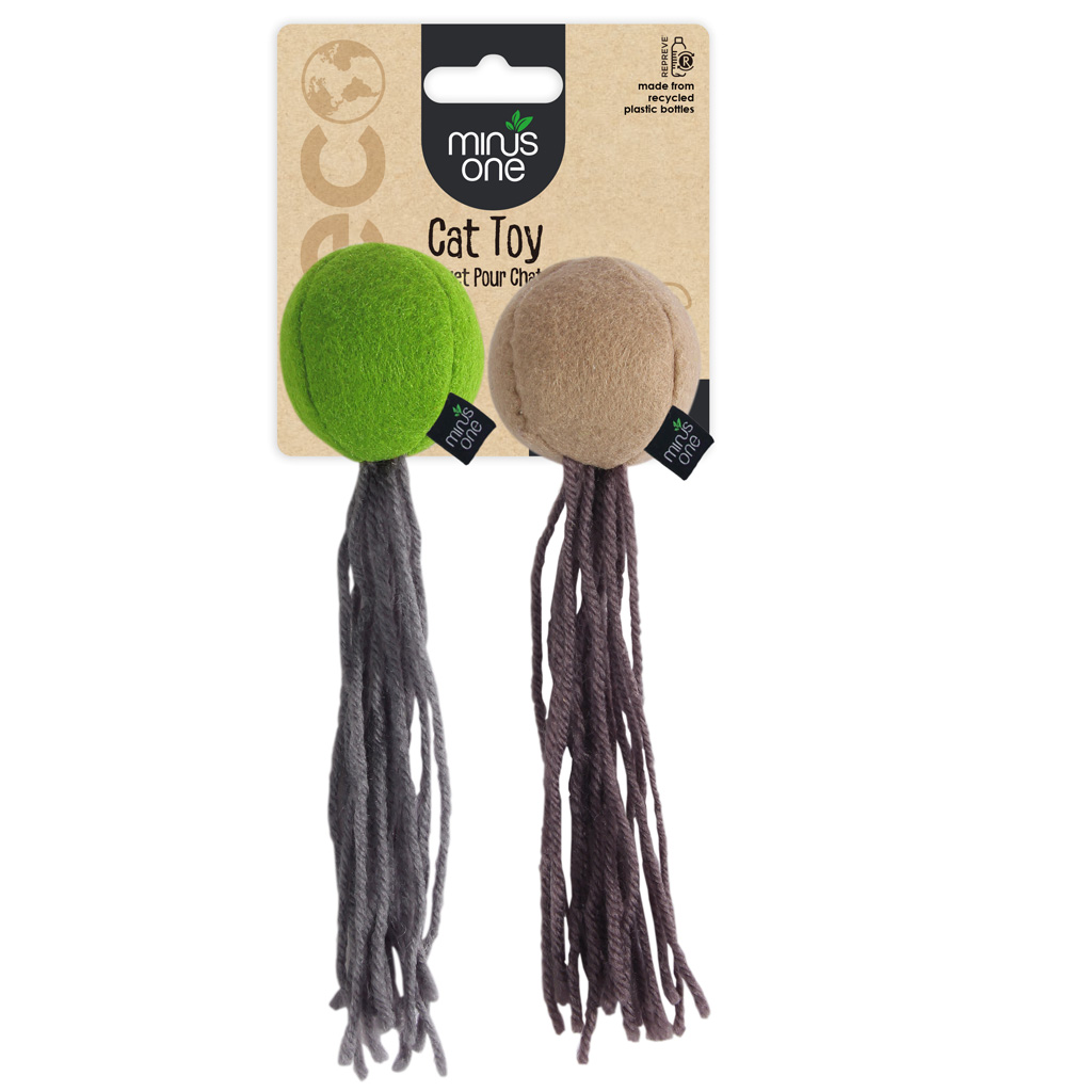 Minus One Felt Cat Toys Balls 2-pack 2025 Minus One Felt Cat Toys Balls 2-pack