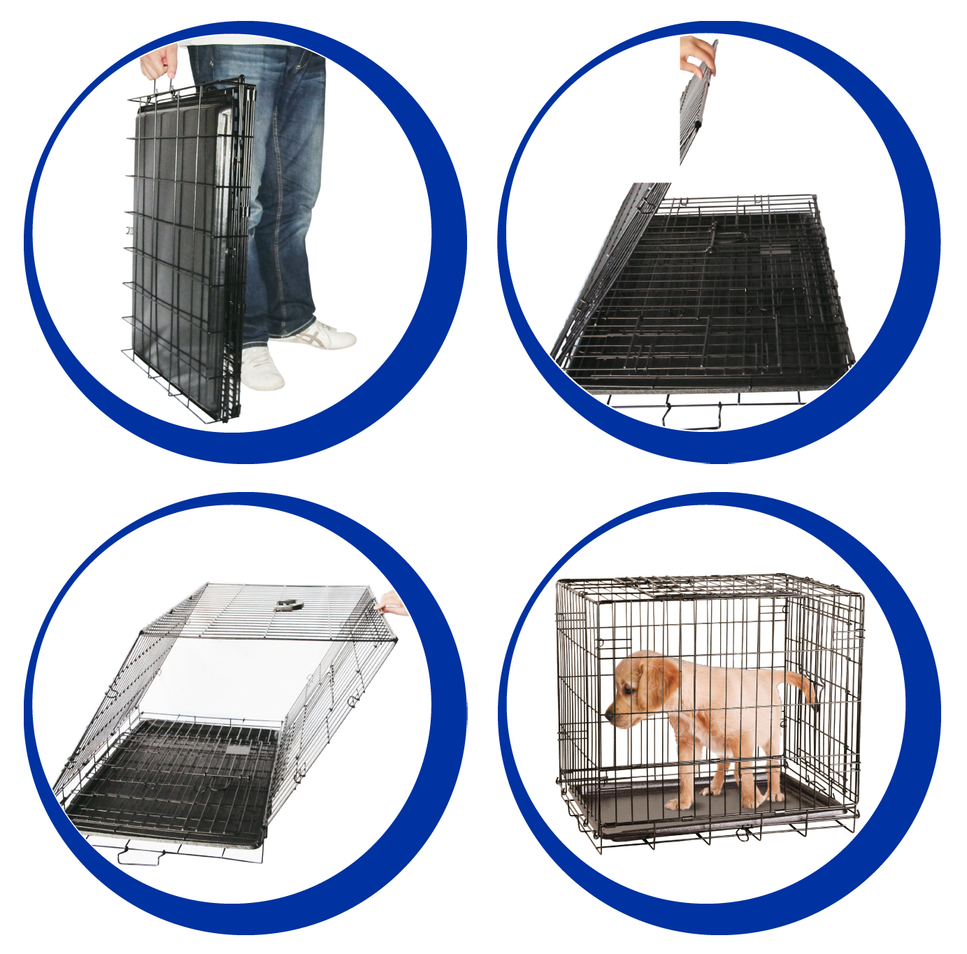 Pawise Wire Dog Crate M 2025 Pawise Wire Dog Crate M - Afbeelding 2