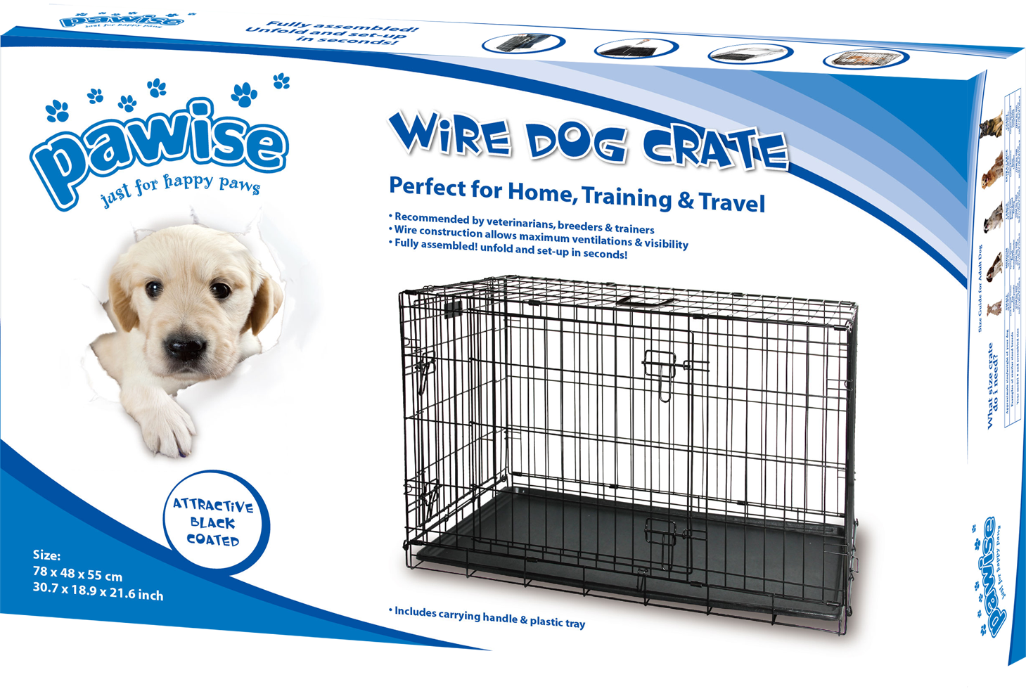 Pawise Wire Dog Crate M 2025 Pawise Wire Dog Crate M