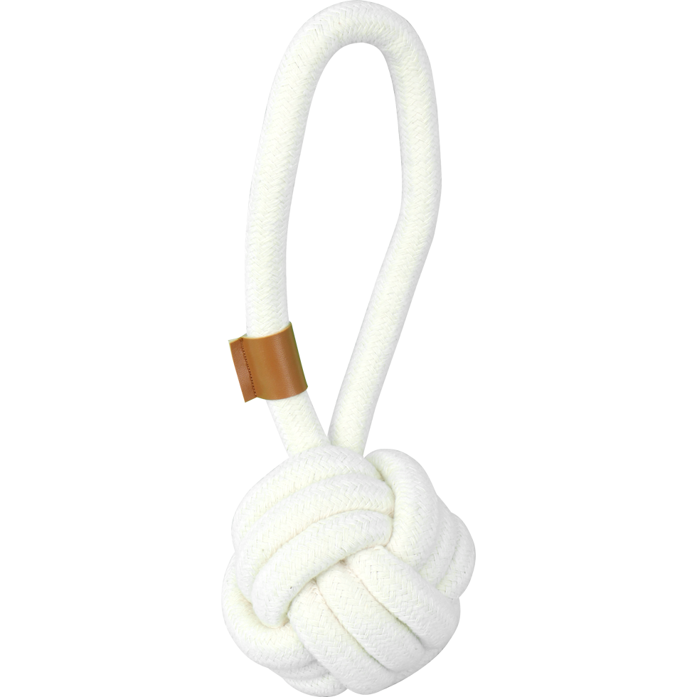 Pawise Premium cotton toy Ball with Handle 2025 Pawise Premium cotton toy Ball with Handle