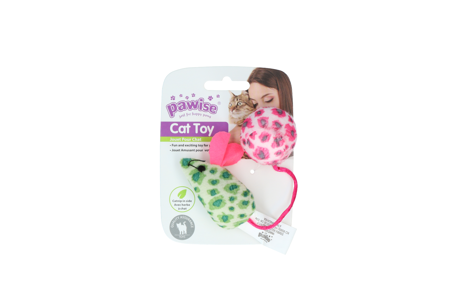 Pawise Cat Toy - Mice & Ball 2025 Pawise Cat Toy - Mice & Ball - Afbeelding 4