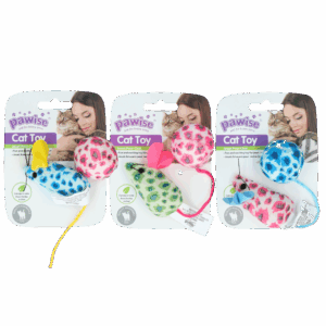 Pawise Cat Toy - Mice & Ball