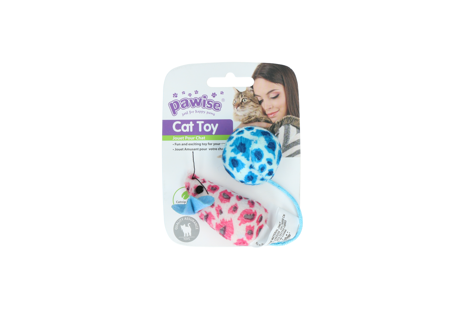 Pawise Cat Toy - Mice & Ball 2025 Pawise Cat Toy - Mice & Ball - Afbeelding 3